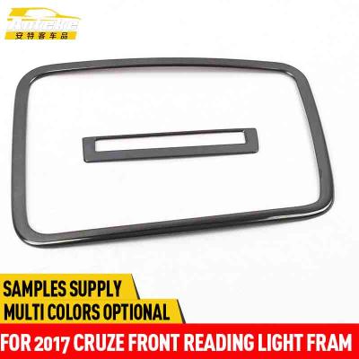 China Anteke Stainless Steel For Cruze Front Reading Light Frame Cruze 2017 Stainless Steel Reading Lamp Frame Cover Trim Light Decoration for sale