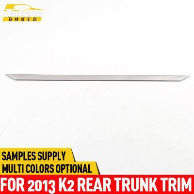 China Anteke Stainless Steel For 2013 Stainless Steel K2 Trunk Trim K2 Trunk Tailgate Trim Strip Cover Trim Sticker Car Rear Styling for sale