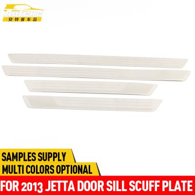 China Anteke Stainless Steel For Jetta Trunk Door Welcome Plates Sill Sill Scuff Cover Protector Trim 2013 Jetta Stainless Steel Door Sill Scuff Plate for sale