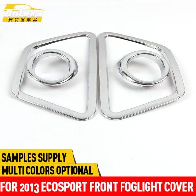 China ABS Anteke For 2013 Chrome Frame Cover Trim Sticker EcoSport Front Fog Light Cover EcoSport ABS Front Fog Lamp Light Decoration for sale