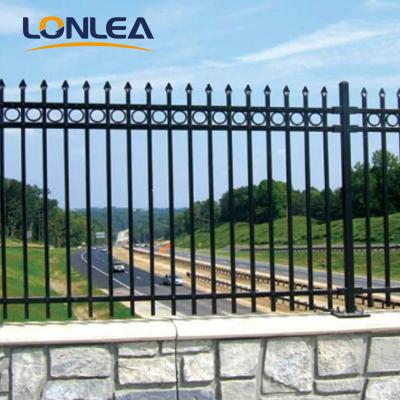 China Factory Directly Wholesale Cheap Price Easily Assembled 8' Ornamental Steel Fence Galvanized Steel Fence Prices for sale