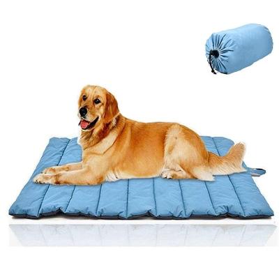 China Travel Large Size Waterproof Portable and Camping Travel Pet Mat Washable Outdoor Dog Bed for sale