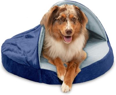 China Removable Washable Microvelvet Round Stocked Orthopedic Dog Bed for sale