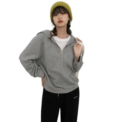 China Double-layer Design Women's New Double-Layer Design Women's Zipper Hoodie Label Decoration Girl's 100% Cotton Coat Jumpsuit Design for sale