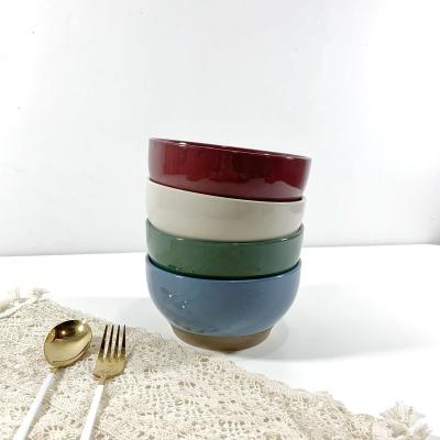 China Cereal Kitchen Food Ramen Bowl Design Serving Soup to Viable Colorful Ceramic Rice Noodle Modern Salad Porcelain Ceramic Bowl for sale