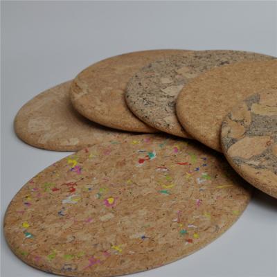 China Viable Diameter In 18.5cm Cork Trivet Molded Cork Table Mats And Coasters In Different Non Slip Models for sale