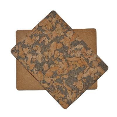 China Viable 100% Biodegradable Cork Place Mat Set Cork Tripod Heat Proof Mat Heat Insulated Pad for sale