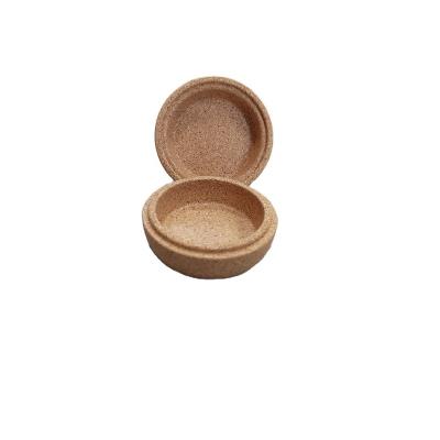 China 2022 EUROPEAN Wholesale Natural Cork Soap Box Small Soap Dish Cork Bath Salts Storage Box Eco-Friendly Bathroom Product for sale