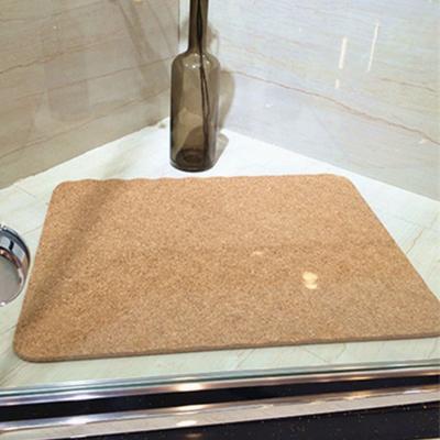 China Viable Cork Bathroom Mat Bath Shower Non-slip Antibacterial Massage Mat For Bathroom Dining Room for sale