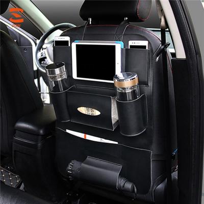 China Car Waterproof Organizer Pouch Seat Back Multi Pocket Storage Bag For Tissue Paper Cell Phone/Drinks Bottle for sale