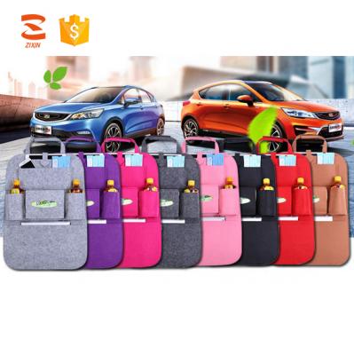 China Durable Hot Sale Automobile Storage Bag Car Backseat Felt Hanging Organizer For Children for sale