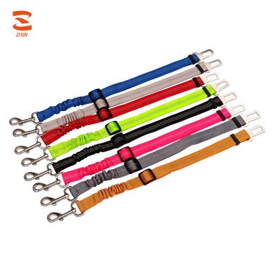 China Custom Adjustable Mirror Travel Safe Vehicle Dog Cat Seat Safety Pet Car Nylon Belt for sale