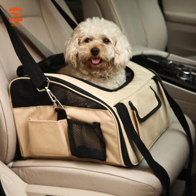 China Pet Car Seat Carrier Dog Cat Car Booster Seat Travel Sustainable Large Pet Bag for sale