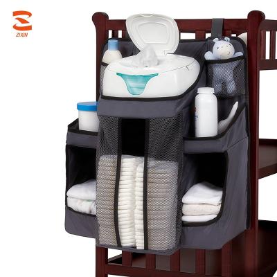 China Baby Changing Diaper Table Organizer Bases Nursery Cart Eco-friendly Storage Bed Hanging for sale