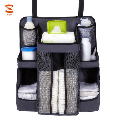 China Amazon Durable Hot Selling Baby Diaper Bases Bed Hanging Diaper Organizer Bag for sale