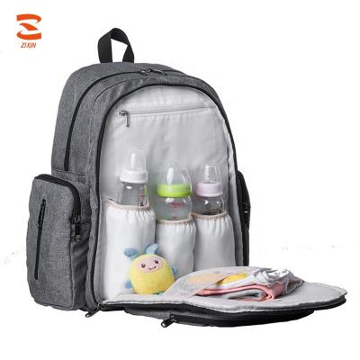 China 2018 Fashionable High Quality Eco-friendly Polyester Multifunctional Backpack Adult Baby Fisher Price Diaper Bag for sale