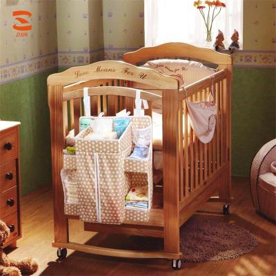 China 2019 Durable Portable Bag High Quality Multifunctional Material Baby Crib Hanging Organizer Polyester Diaper Crib for sale