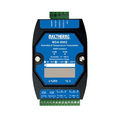 China Humidity transmitter using bulb sensor input-output wet-and-dry module MDA-8902 for sale