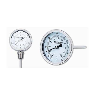 China MB-200 / MB-201 Industrial Adjustable Stainless Steel Bimetal Thermometer for sale