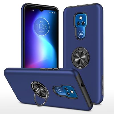 China Magnetic Anti-fall Factory Price Shock Absorption TPU PC Phone Case For MOTO G PLAY 2021 Cover With Ring Holder for sale