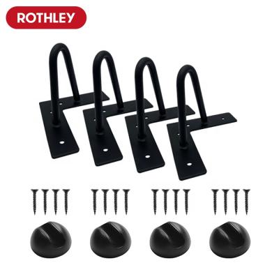 China EUROPEAN ROTHLEY Matt Black Cheap Hairpin Legs for Steel 2 Rod Furniture Coffee Dinning Table for sale