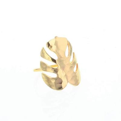 China Milskye FASHIONABLE 925 European and American Fashion Ring Jewelry Gold Plated Leaf Explosive Sterling Silver Ring for sale