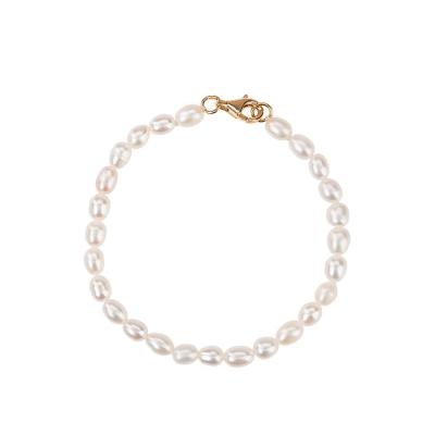 China 2021 Latest Fashion CLASSIC Designer 925 Sterling Silver Bracelet With Freshwater Pearls for sale