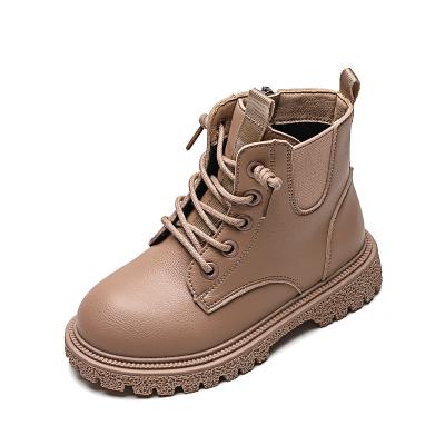 China 2021 Warm Trendy Rubber Unique Sports Shoes Martin Kids Light Synthetic Leather Zipper Winter Boots for sale