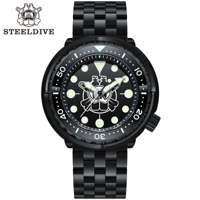 China Date Auto Newcomer 2021! SD1975XP PVD Black Stainless Steel Case 300M Waterproof Dive Watch Sapphire Glass NH35 Automatic Men's Watch for sale