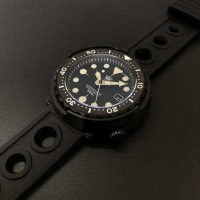 China Brand New 2021 SD1975X Date Steeldive Stainless Steel Case 300M Water Resistant Men Dive Watch Autoamtic Wrstwatch Brand Black PVD for sale