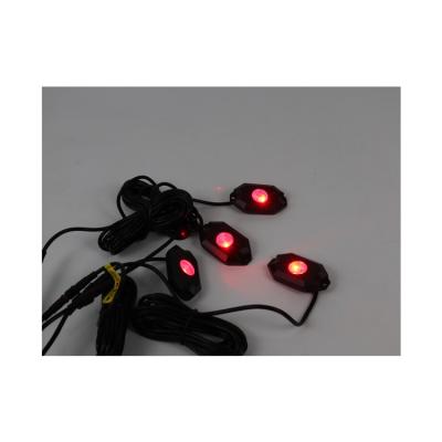 China High Quality Style Night Mode Rock Light 4/6/8/12pods RGB Aluminum Housing Diecast Light Blue Light for sale