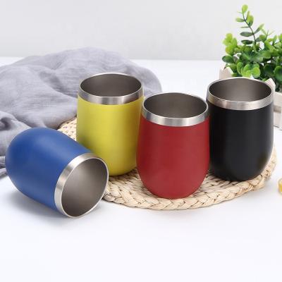 China Modern 12oz Mini U Shaped Egg Mugs To Keep Hot And Cold Stainless Steel Beer Mugs for sale