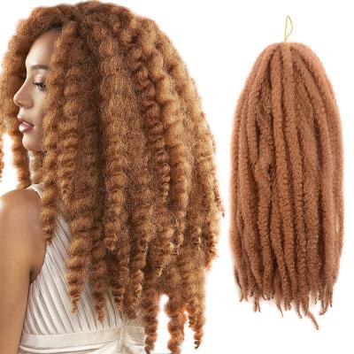 China High Temperature Curly Curly Synthetic Crochet Hair Marley Afro Marley Braids Synthetic Fiber Hair Braiding Extension For Women for sale