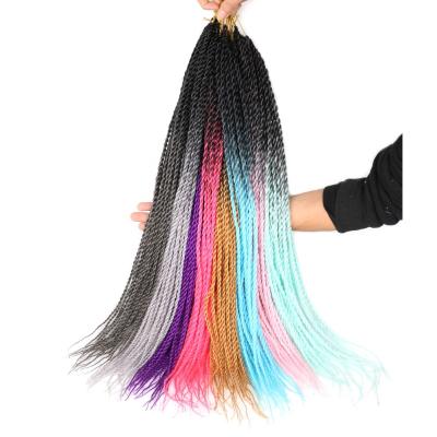 China Box Braids Hair Extensions Synthetic Straight Hair 100g Colored Crochet Braids Box Braids Hair 22 Inch Extensions Crochet Box Braids for sale