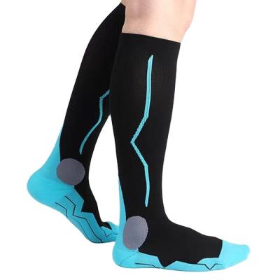 China Spandex Calf Socks Elastic Terry Sports Compression Socks/Factory Direct Nylon Tube Compression Socks Long for sale