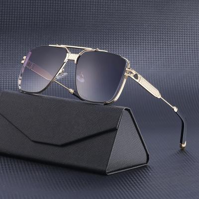 China Fashion Sunglasses Shape Sun Glass Women Metal Custom Logo European High Quality Oversized Shades Sunglasses for sale