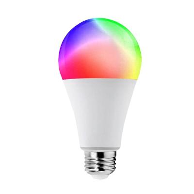 China Multicolor Smart Life RGB CW Dimming Tone Smart Led Bulb Alexa Google Speaker Voice Mobile Phone LED Remote Control Bulb for sale