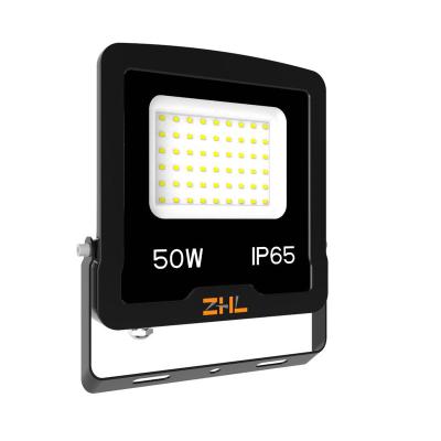 China park/garden/pavement and so on for outdoor led flood lights ZHL IP65 50W LED hot sale commercial outdoor waterproof flood lights slim portable industrial floodlight for sale