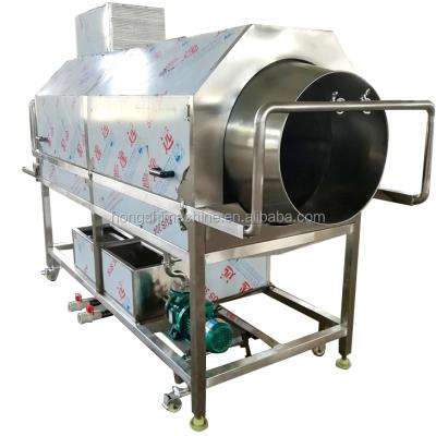 China Plastic Bag Rotary Meat Packaging Bag Drum Soft Cleaning And Drying Machine for sale