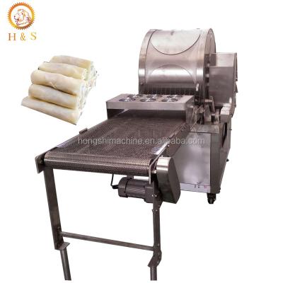 China Egg Spring Roll Automatic Spring Roll Skin Sheet Maker Machine Samosa Pastry Machine for sale