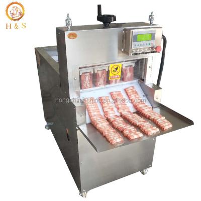 China Frozen Automatic Frozen Beef or Sheep Meat Beef Mutton Pork Slicer Cutting Machine Price for sale