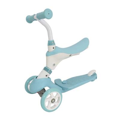 China Height 3 Wheels Adjustable Scooter For Kids, 3-in-1 Kick Scooter With Removable Seat And Handle - Sit Or Stand Ride With Brake Kick Scooter for sale