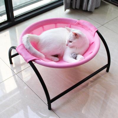 China 2021 Wholesale Breathable Small High Bed Stocked Sleep Mesh Pet Hammock Dog Cat For Puppy Outdoor Indoor Cat Bed Hammock for sale