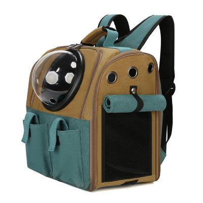 China Popular Adjustable Breathable Pet Carrier Stocked Large Capacity Portable Backpack For Cat And Small Dog for sale