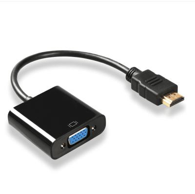 China COMPUTER HDMI to VGA Cable Adapter Gold Plated HDMI to VGA Adapter Male to Female with Cable for Desktop, Laptop, Monitor, Projector for sale