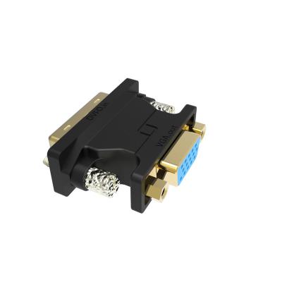 China DVI to VGA Adapter, DVI-I 24+5 Male to VGA HD15 Female Adapter Converter 1080P for Computer, PC Host, Laptop AD-0001 for sale