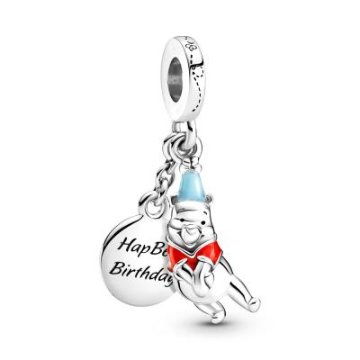 China Environmental Friendly 925 Sterling Silver Disney Cute Pooh Cartoon Fit For Pando Charm Pendant Bracelet for sale