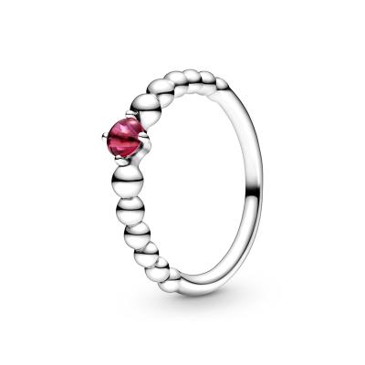 China Hot Selling Environmental Friendly 925 Sterling Silver Jewelry Twelfth Birthstone Ring Fit For Pandora for sale