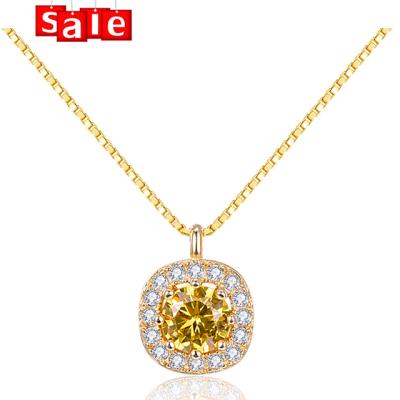 China Trendy Fashion 925 Sterling Silver Gold Plated 18k Necklaces for sale