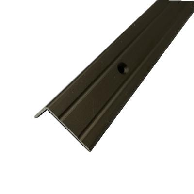 China New EUROPEAN style rubber mat transition strip edging metal stair nosing for concrete steps in China for sale